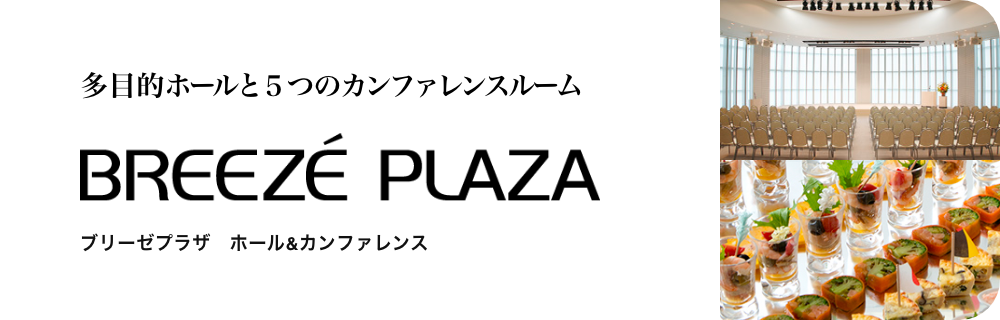 多目的ホールと５つのカンファレンスルーム ブリーゼプラザ ホール&カンファレンス